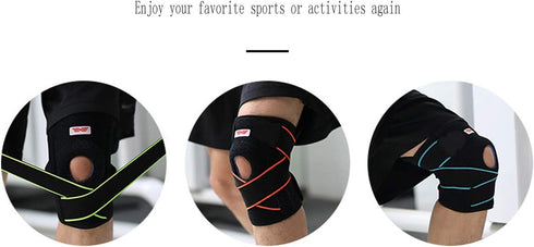 2020 Knee Sleeve, Compression Fit Support for Joint Pain and Arthritis Relief, One Size, Orange