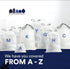 Packs, 8-9 18.5'' 28'' (20 Count/5 Pack) Plasticplace Custom Fit Trash Bags, Compatible with simplehuman Code H White