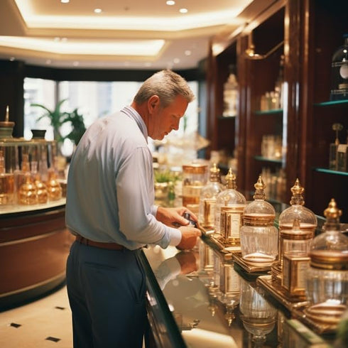 The Parfumerie 10ml 1/3 oz. (10 ML Golden Sand Oud Grade A Perfume Oil Alcohol Free Bottle Arabesque Bottle)