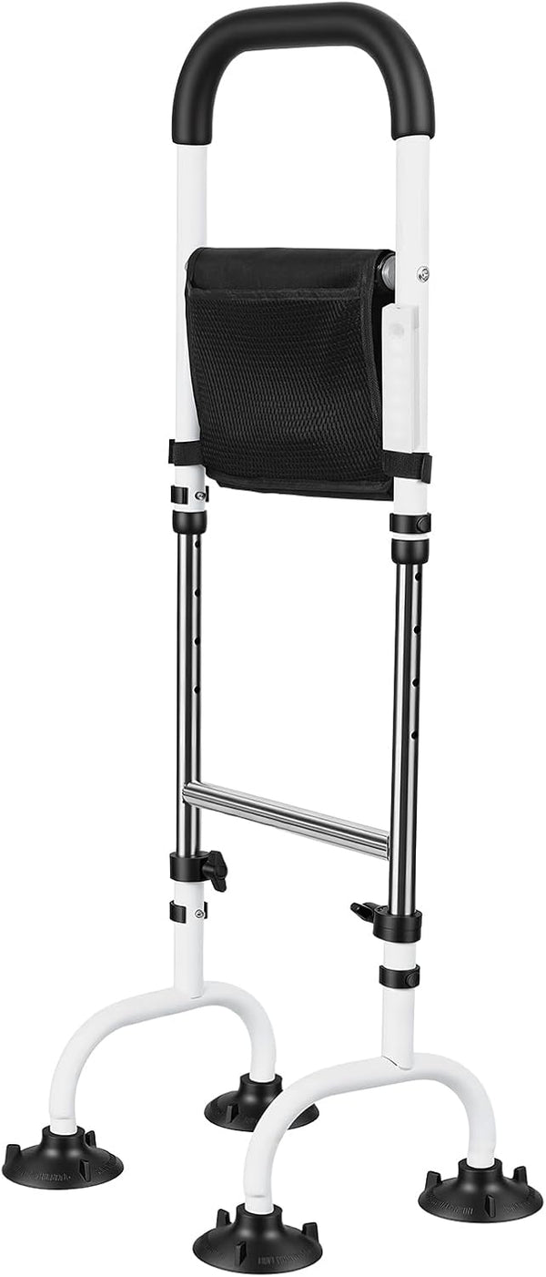 leasote Standing Aid with 4-Leg Stability, 5-Level Adjustable Height Mobility Aid, Sturdy Iron