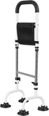 leasote Standing Aid with 4-Leg Stability, 5-Level Adjustable Height Mobility Aid, Sturdy Iron
