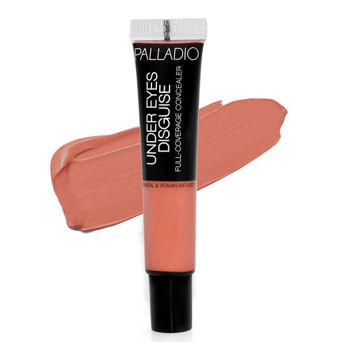 Palladio Full Coverage Concealer, Under Eyes Disguise, Peach Tea, Creamy Face and Eye Concealer