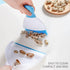 Dust Pan Broom Brush Set, Small Broom and Dustpan for Home Cleaning, Mini Dustpan and Brush for Sofa, Desk, Light Blue