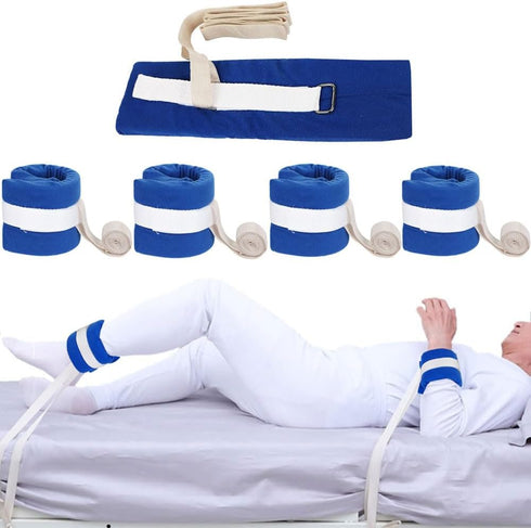 XGOPTS 4Pcs Patient Medical Restraints Adjustable Bed Restraints for Elderly Seniors Dementia Patients