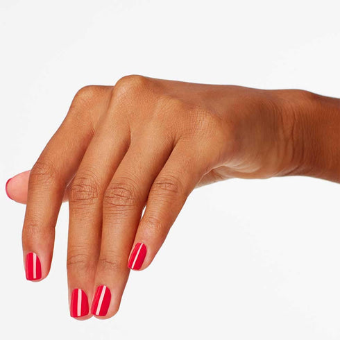 OPI Nail Lacquer Opaque Light Red Crème Nail Polish | Vegan, Fast Drying, Chip Resistant