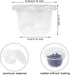 100 Pcs 8 OZ Disposable Plastic Cups with Flat Lids, Disposable Snack Bowls Ice Cream Cups, Take Away Food Container for Iced Cold Drinks,Cake, Fruit, Parfait, Pudding