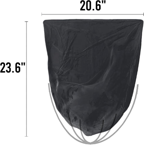 4-6 Gallon Trash Bags, 300 Count Black Garbage bags, Multi-purpose Trash Can Bin Liners for Bathroom, Office, Industrial, Commercial, Janitorial, Municipal, Recycling by BEIDOU-PAC
