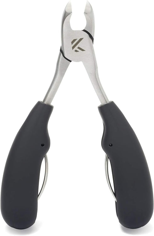 KLIPP Toenail Clippers for Thick Nails – Rustproof Stainless Steel Ingrown and Cuticle Nipper Trimmer with Ergonomic