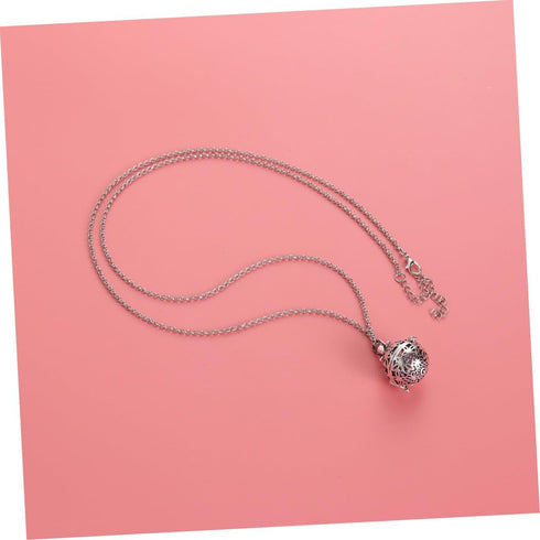 Pendulum Necklace Essential Oil Lockets Diffusers - Round Essential Oil Box Pendant for Pregnant Woman
