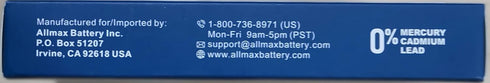 Allmax 9V Maximum Power Alkaline Batteries, 4 Count – Ultra Long-Lasting