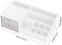 LETURE Makeup Vanity Organizer Box, Desk Organizer for Cosmetic Storage - Bathroom Counter Makeup for Eyeshadows,
