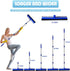 72" Window Squeegee for Cleaning: Long Handle Tool with Rubber Blade and Sponge Scrubber for Home and Car
