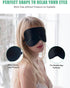 BeeVines Sleep Mask, 2 Pack 100% Real Natural Pure Silk Eye Masks with Adjustable Strap for Sleeping, Mulberry Silk Eye