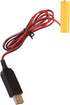 USB 5V to 1.5V AA Battery Eliminators, USB Power Supply Cable to Replace 1x 1.5V AA Battery