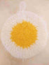 Toast and Eggs Shaped Acrylic Dish Scrubbers, Cute Food Shaped Kitchen Scrubber and Dishcloths