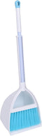Mini Broom and Dustpan for Home Kitchen Sweeping, Kids (White+Blue)