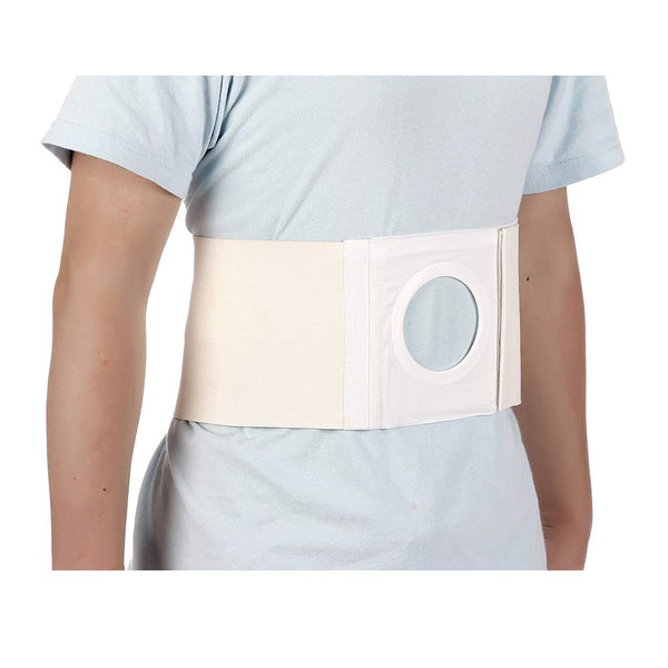 Ostomy Hernia Belt Wraps, Colostomy Support Belts for Men Women, 3.14" Opening (M)