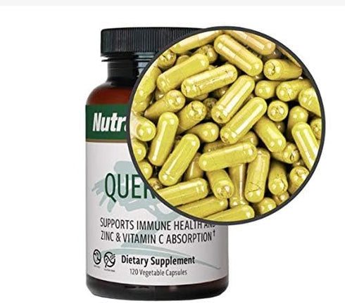 NutraMedix Quercetin 500mg Capsules - Antioxidant & Immune Support for Heart Health, Aids in Zinc & Vitamin C