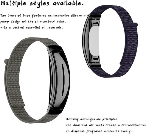 YOLAXGA Set Essential Oil Diffuser Bracelet, Adjustable Wearable Strap Personalized Fragrance Diffuser Bracelet,Gift