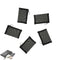 Patu Mini Zipper Mesh Bags, 3" x 4", Size XS / A8, 5 Pieces Clear Travel Kit Small Item Cosmetic Organizer