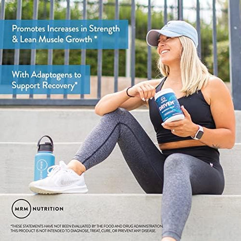 MRM Nutrition Driven Pre-Workout Powder | Strawberry Kiwi | 125mg Caffeine | Vegan Gluten-Free | 29 Servings