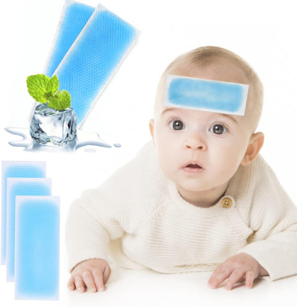20 Sheets Cooling Patches for Fever Discomfort, Kids Cool Pads to Soothe Headache Pain (20 Sheets)