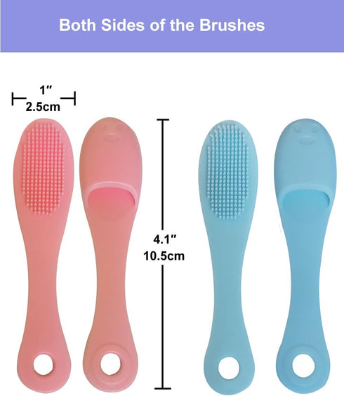9-in-1 Face Scrubber - Super Soft Silicone Cleaning Brushes and Facial Cleansing Massager Set