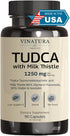 TUDCA Milk Thistle 1250mg - Liver Support, Gallbladder Health Supplement, 90 Capsules Made in USA