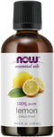 NOW Essential Oils, Lemon Oil, 100% Pure, Vegan, Cold Pressed, 4-Ounce
