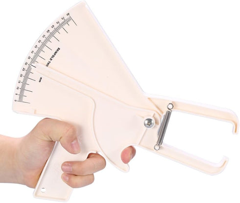 Body Caliper, 0-80MM Skinfold Caliper for Body Fat Measurement, Weight Loss Tester, 2 Colors (White)