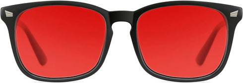 TIJN Sleep Glasses with Blue Green Light Blocking, Red Light Lens for