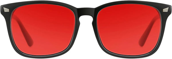 TIJN Sleep Glasses with Blue Green Light Blocking, Red Light Lens for