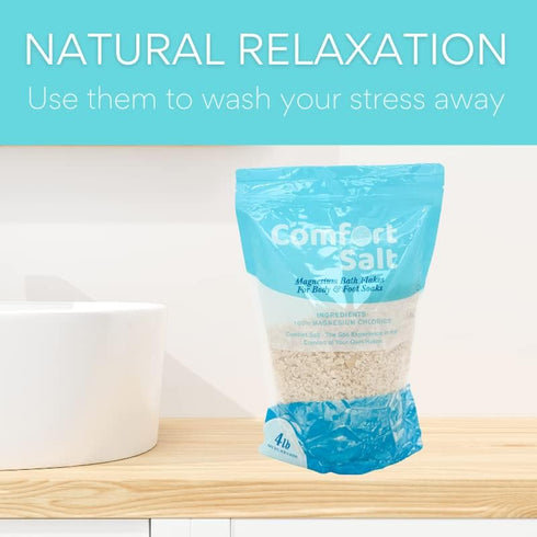 Magnesium Bath Flakes - Soak for Relaxation, Recovery, & Wellness - 4 Pound Bag