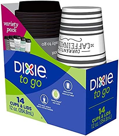 14-Pk. Coffee Cups with Lids | 12-oz