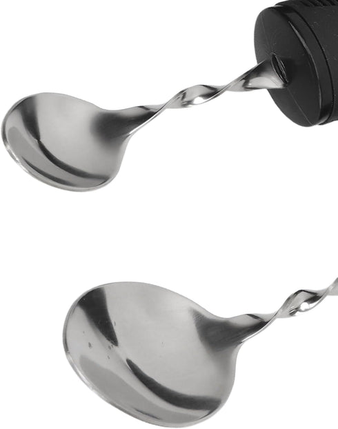 Weighted Utensils Set for Parkinsons Patients, Adaptive Silverware for Hand Tremors, 4Pcs Spoon Fork Knife Built Up
