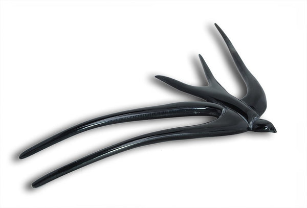 Marycrafts Handmade Buffalo Horn Swallow Bird Hair Fork Hair Sticks Accessories (Style 2)