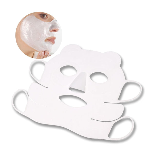 Reusable Silicone Face Cover, Ear-Hook Design, Prevent Serum Evaporation, Salon Beauty Tool