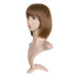 MapofBeauty 12 Inch/30cm Fashion Lady Short Straight Flat Bangs Bob Wig, Light Brown