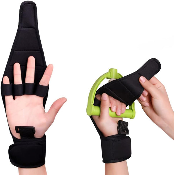 Fingers Support Training Brace, Stroke Rehab Arthritis Gloves, Thumb Wrist Injury Recovery Splint - Any Age Women