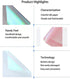 MLSG 20 Sheet Illusionary Wrapping Paper - Waterproof Floral Bouquet Wrapping Paper, Florist Supplies Packaging Paper for Wedding Birthday Gift DIY (Yarn Color)