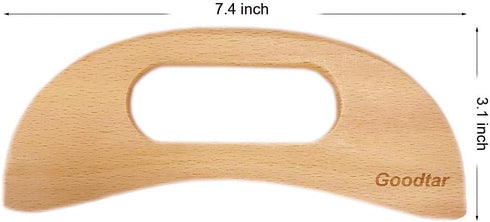 Wooden Cellulite Massager, Body Guasha Tool for Lymphatic Drainage, Wood Stick Massage Tool for Body Muscle Relaxing