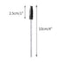 G2PLUS 100PCS Crystal Eyelash Mascara Brushes Wands Applicator Makeup Kits, Mascara Wands Lash Spoolies for Eyelash Extensions and Eyebrow Brush (Black)