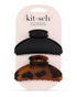 Kitsch Medium Claw Clips, Stylish Hair Accessories for Thick & Thin Hair, Cute Clips for Women & Teen Girls, 2pc Set