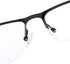 Jcerki Photochromic Gray Reading Glasses +0.50 Strength Half Frame Men Eyeglasses