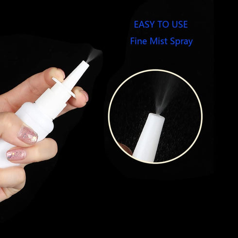 20ML White Empty Plastic Nasal Spray Bottles - Refillable Pump Sprayer for Saline Water Wash Applications, Pack of 5