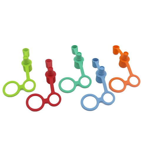 LFRXION Kids Water Bottles Top Spout Food-Grade Silicone Lids for Baby Bottles Leakproof Water Bottle Straw Lid