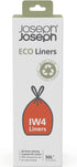 Joseph Joseph Eco Trash Bags, Extra Strong Recycled Plastic, 13.2 Gallons, Grey, with Drawstring