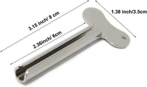 Toothpaste Squeezer, 3 Packs Stainless Metal Tube Squeezers for Bathroom Hair Dye Cosmetic Plastic Tubes