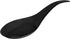 Tear Drop Tasting Spoons, 50 count Disposable Black Plastic Appetizer Spoons for Desserts, Dips, Sauces, More