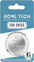 Rome Tech CR2032 Battery for Garage Door Remote Genie Garage Door Opener Battery, Genie